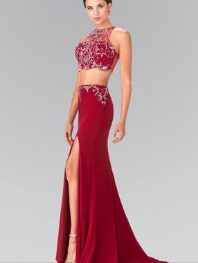 Elizabeth K 2 Piece Beaded Sequin Dress